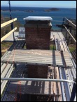 Truro MA Chimney masonry repair and scaffolding